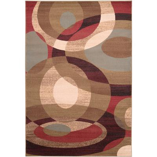 Gronike Light Pear Polypropylene Area Rug - 5 Feet 3 Inches x 7 Feet 6 Inches