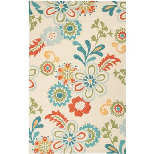 Capucci Putty Polypropylene Indoor/Outdoor Accent Rug - 2 Ft. x 3 Ft. Area Rug