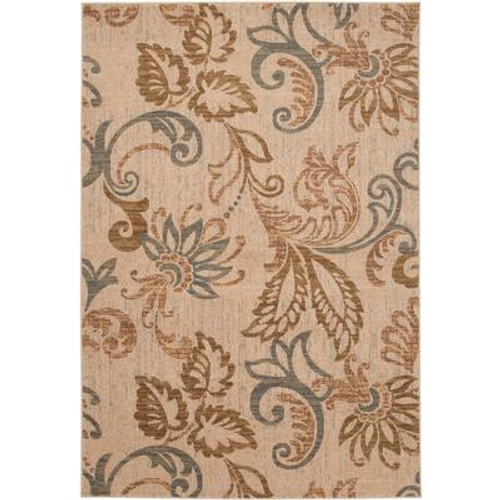 Pontoea Light Pear Polypropylene  - 5 Ft. 3 In. x 7 Ft. 6 In. Area Rug