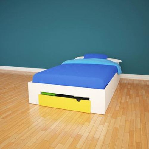 Taxi Twin Size 1-Drawer Storage Bed