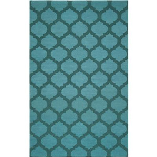 Saffre Sea Wool 2 Feet x 3 Feet Accent Rug