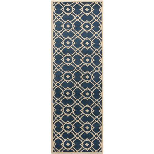 Taintrux Parchment New Zealand Wool Runner - 2 Ft. 6 In. x 8 Ft. Area Rug