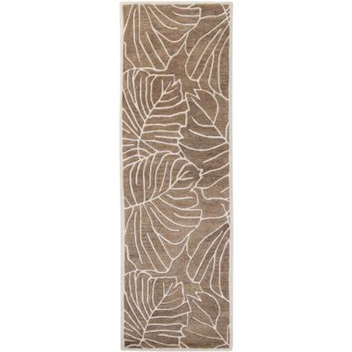 Blairmo Mushroom New Zealand Wool Runner - 2 Ft. 6 In. x 8 Ft. Area Rug