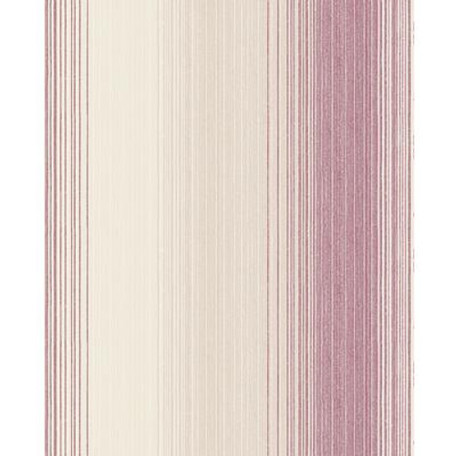 Chambray Stripe Red/Pink Wallpaper