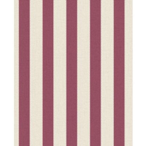 Ticking Stripe Red/Pink Wallpaper