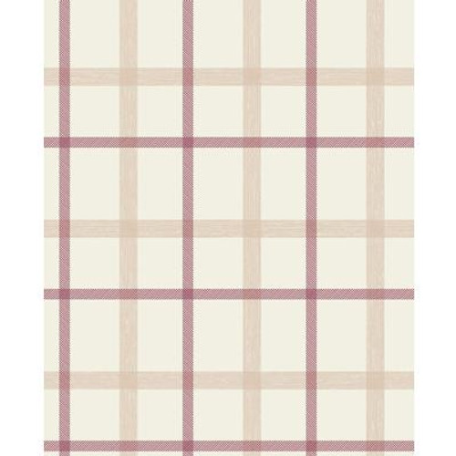 Plaid Red/Pink Wallpaper