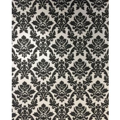 Damask Black Wallpaper