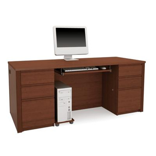 Prestige + executive desk kit in Cognac Cherry