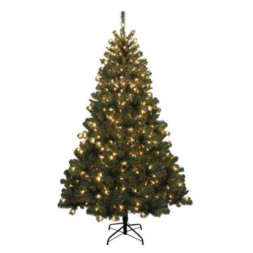 Franklin Fir Artificial Prelit Tree - 400 Lights - 6.5 Feet Tall