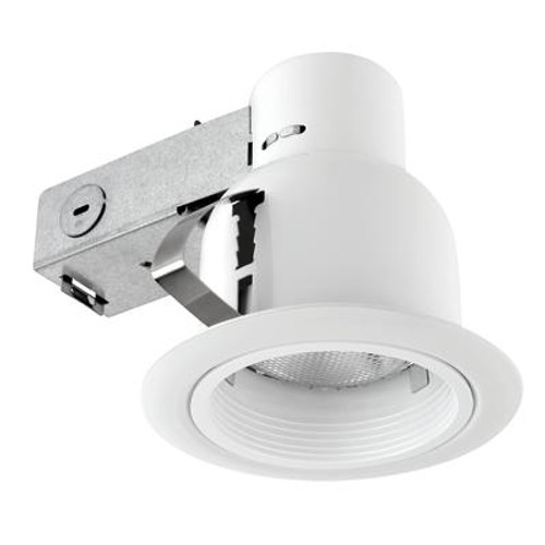 90670 4 Inch Outdoor Rust Proof Recessed Lighting Kit; Open Kit with White Finish