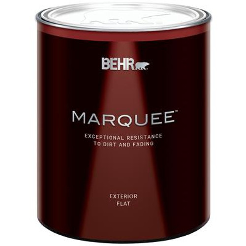Behr Marquee Exterior Flat; Paint & Primer - Ultra Pure White; 946 ML