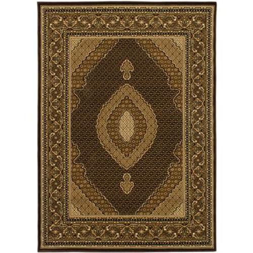 Classic Mahee Dark Brown Rug - 5 Ft. 5 In. x 7 Ft. 9 In.