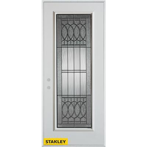 Nightingale Patina Full Lite White 34 In. x 80 In. Steel Entry Door - Right Inswing
