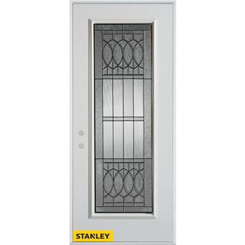 Nightingale Patina Full Lite White 36 In. x 80 In. Steel Entry Door - Right Inswing