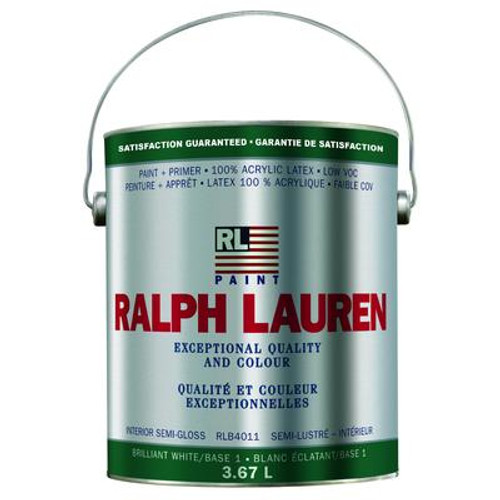 Ralph Lauren Interior Paint- Semi-Gloss- Brilliant White/Base 1- Gallon