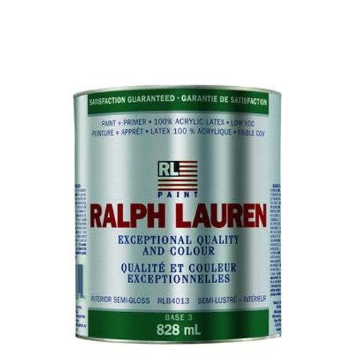 Ralph Lauren Interior Paint- Semi-Gloss- Base 3- Quart
