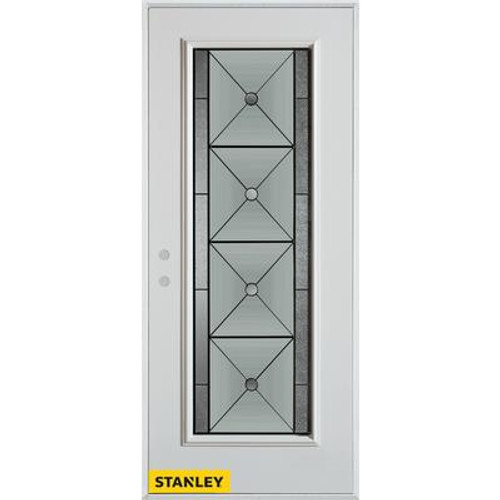 Bellochio Patina Full Lite White 32 In. x 80 In. Steel Entry Door - Right Inswing