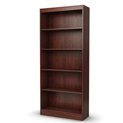 Freeport Collection 5-Shelf Bookcase Royal Cherry