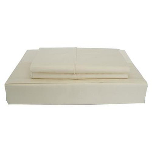 310TC Bamboo Solid Sheet Set; Beige; Double