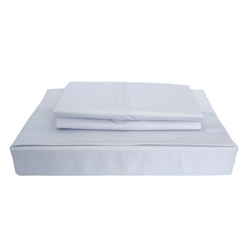 310TC Bamboo Solid Sheet Set; Blue; Twin