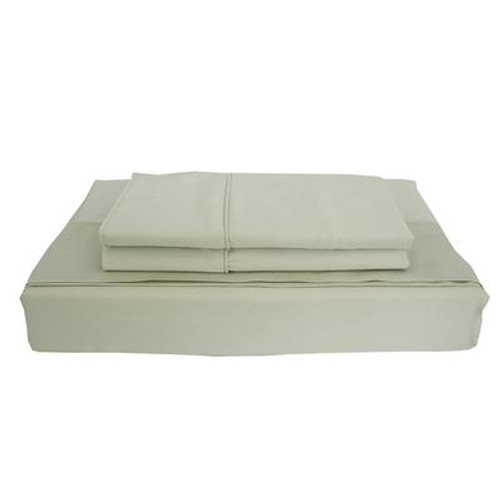 310TC Bamboo Solid Sheet Set; Sage; Twin