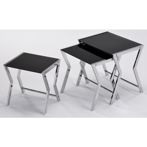 Sigma 3-Piece Chrome Nesting Tables