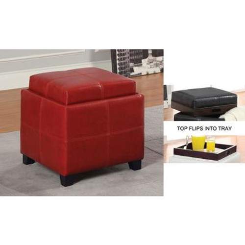 Anton II-Storage Ottoman-Red