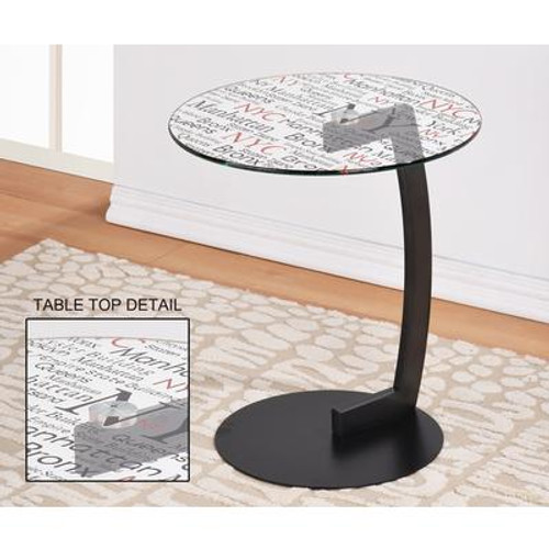 Soho-Round Accent Table-Black