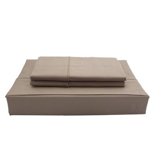 250TC Solid Sheet Set; Chocolate; Queen