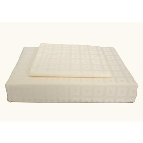 400TC Bliss Duvet Cover Set; Ivory; Queen