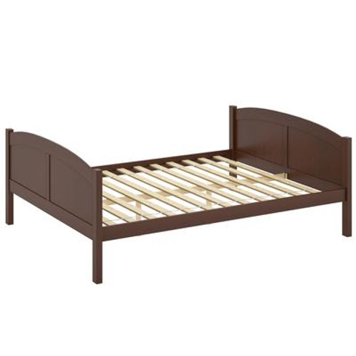 BCC-578-Q Concordia Espresso Brown Stained Solid Wood Queen Bed