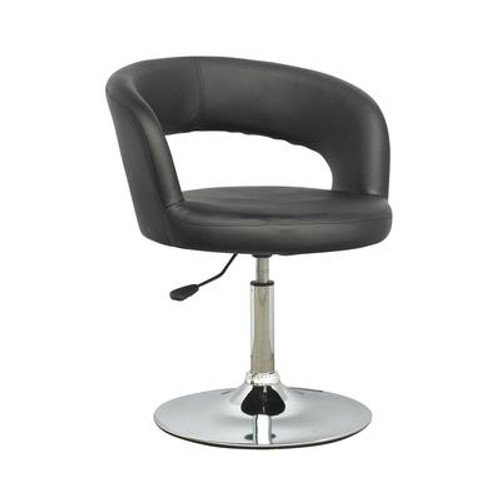 LAB-505-C Abrosia Adjustable Open Back Chair in Black Leatherette