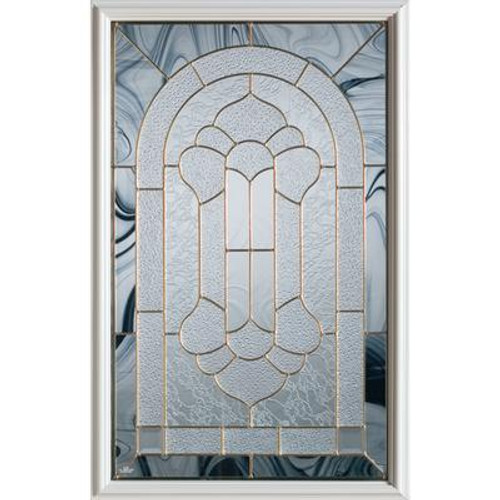 Traditional 1/2 Lite Decorative Glass with Brass Caming