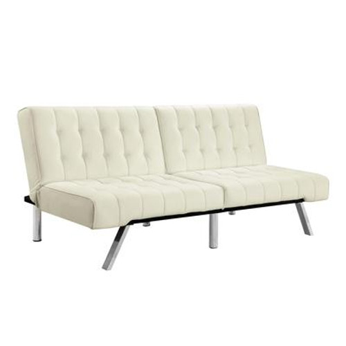 Emily Convertible Futon; Vanilla