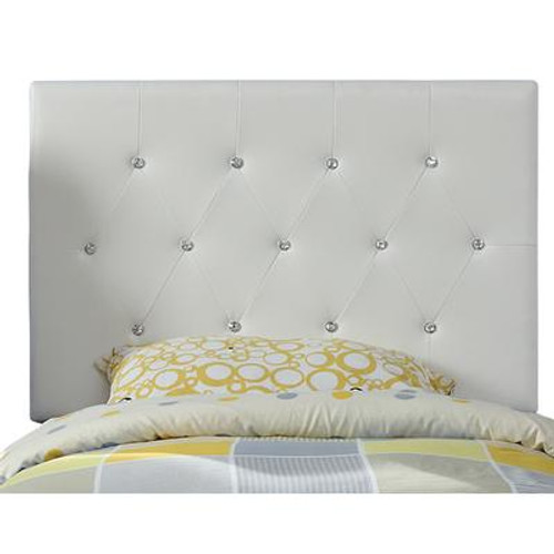 Glitz 39 Inch Twin Headboard Only-White