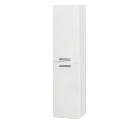 Amare Wall-Mounted Bathroom Storage Cabinet in Glossy White (Two-Door)