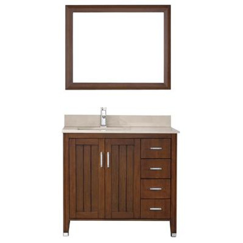 Jackie 36 Classic Cherry / Beige Ensemble with Mirror and Faucet