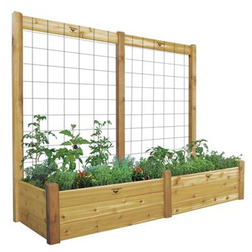 Raised Garden Bed with Trellis Kit  34x95x80 - 15''D