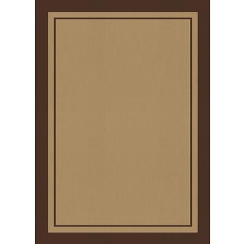 5 Feet 2 Inch.X6 Feet 7 Inch. Double Border Chocolate/Beige