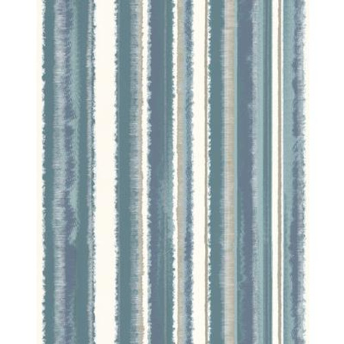 Romany Stripe Teal Wallpaper