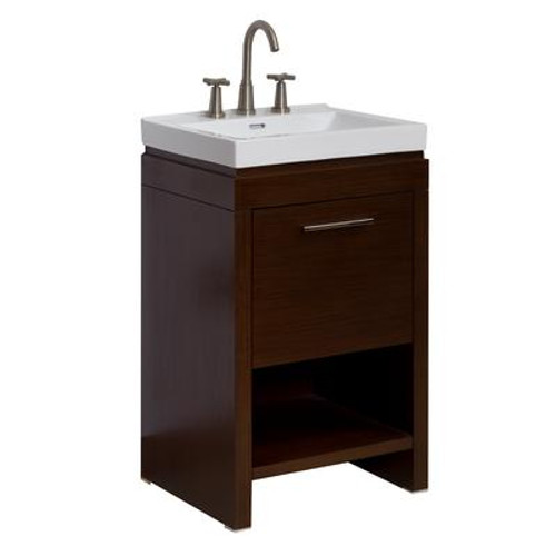 21.5 In. W x 18 In. D Modern Plywood-Veneer base de meuble-lavabo Only in Wenge