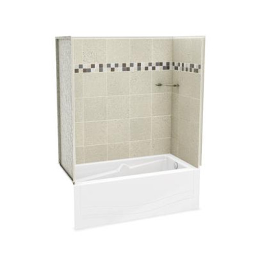 Utile Stone Sahara Tub Wall Kit with Avenue Tub Right Hand