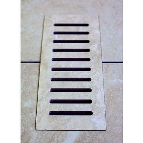 Porcelain vent cover made to match Astral Grey tile. Size - 5 Inch x 11 Inch