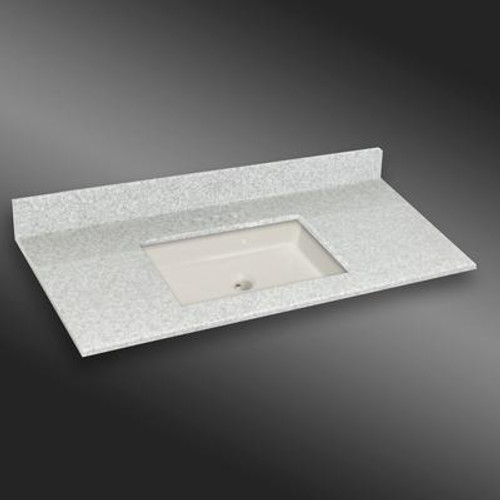 Undermount Square Center Basin; PG907 Willow Mist- 49 x 22 In.