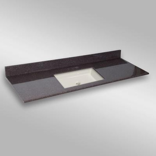 Undermount Square Center Basin; PG133 Espresso-61x22 In.