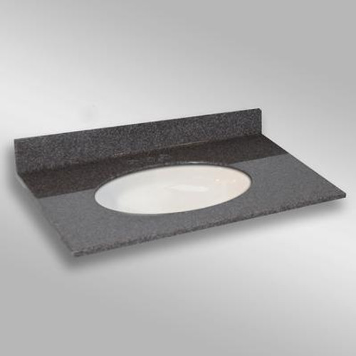 Undermount Oval Center Basin; PG901 Mystique- 37 x 22 In.