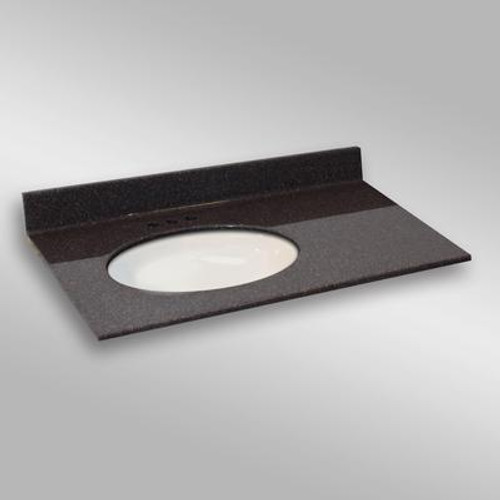 Undermount Oval Left Hand Basin; PG133 Espresso- 37 x 22 In.