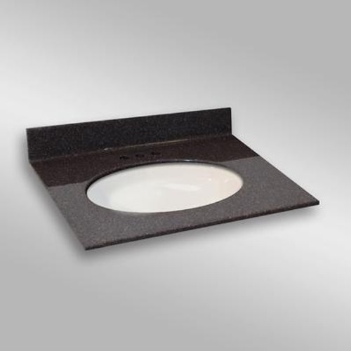 Undermount Oval Center Basin; PG133 Espresso- 31 x 22 In.