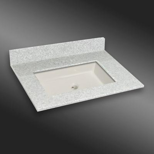 Undermount Square Center Basin; PG907 Willow Mist- 31 x 22 In.