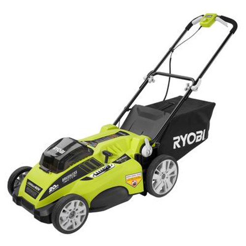 Ryobi 20 Inch Brushless 40V Mower with Two 4.0amp Batteries